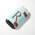 thumbnail image 3 of Letter R Initial Monogram - Blue Stripes Can or Bottle Hugger, 3 of 5