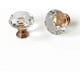 thumbnail image 3 of Tirador rosa de 10 x 30 mm para puertas y muebles, pomo para gabinete con detalles en oro rosa y diamantes brillantes, 3 of 4