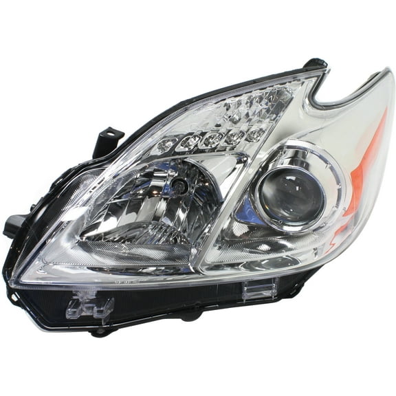 Headlight Compatible With 2012-2015 Toyota Prius Left Driver Halogen With bulb(s)
