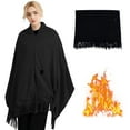 thumbnail image 4 of Warm Blanket Heated Shawl for Women Portable Wearable Usb Heating Blanket Soft Warm Zipper Scarf for Winter Home Travel, 4 of 9