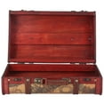 thumbnail image 4 of Storage Chest, Treasure Chest High Bearing Capacity Composite Wood Map Pattern  for Window Display for Shooting Props for Decoration for Home Storage, 4 of 7