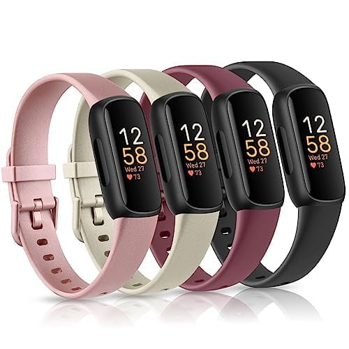 Pack de 4 correas de reloj Vancle de silicona para Fitbit Inspire 3