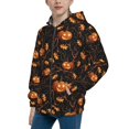 thumbnail image 2 of Sikiie Halloween With Pumpkins Zip Up Hoodie Teenage, hoodies for Teenage, Zipper Sweatshirt Jacket for Daily, Traveling-Medium, 2 of 6