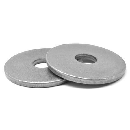 

3/8 x 2 x 3/16 Round Plate Washer Low Carbon Steel Plain Finish Pk 25