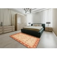 thumbnail image 4 of Ahgly Company Indoor Rectangle Abstract Bright Orange Abstract Area Rugs, 4' x 6', 4 of 6