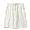 thumbnail image 2 of SUYIDA Women's Heavyweight Straight Leg Five Point Shorts Loose Fit Solid Color Casual Summer Style Versatile Everyday Wear Breathable Soft With Elastic Waistband High, 2 of 2