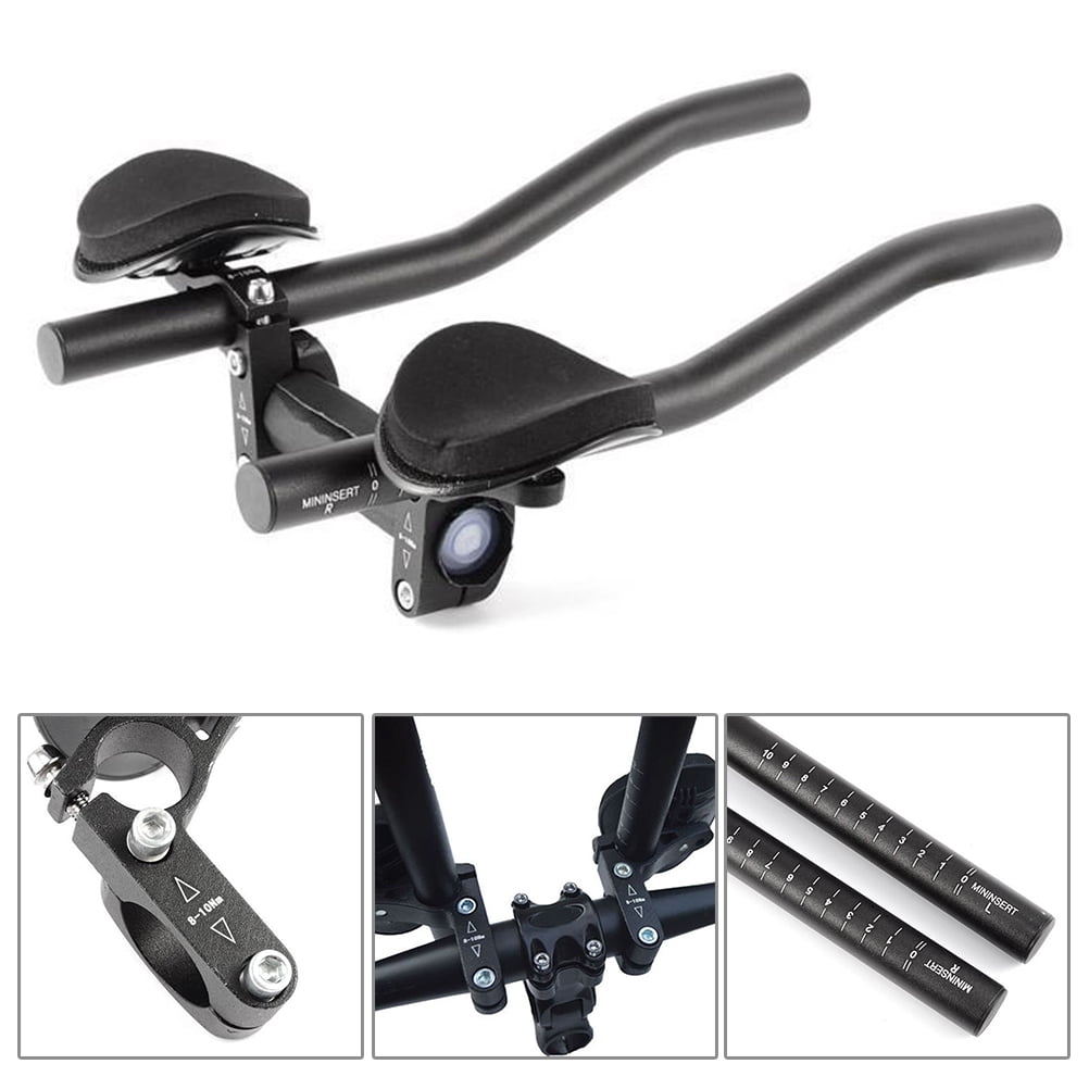 Aerobars Réglables Pour Vélo De Route/VTT - Guidon Aérodynamique, Diam. 220 Mm, Longueur 40 Cm, Alliage Aluminium - 13
