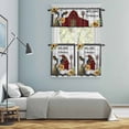 thumbnail image 5 of Farm Cow Kitchen Curtains Sets for Windows 24 Inch Length, Country Cabin Red Barn Animals Sunflowers Plaid Rod Pocket Window Treatments Tier Curtains and Valances Set for Bedroom/Bathroom, 5 of 8