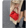 thumbnail image 3 of Women Vintage Suede Handbags Tote Handbag Drawstring Bucket Bag Slouchy Crossbody Shoulder Bag Satchel Everyday Purse, 3 of 7
