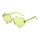 thumbnail image 1 of Irregular Heart Shape Fashion Casual Sunglasses For Party And TravelGrass GreenNosize Gao Jinjia unisex, 1 of 2