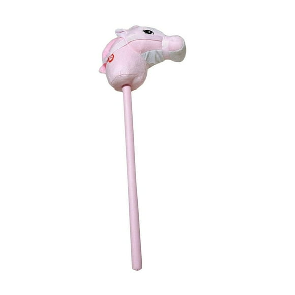 Estbridg Stick Horse Halloween Hobby Horse Riding Toy for Outdoor Playing Stage Pink