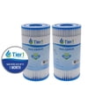 thumbnail image 2 of Tier1 Pool & Spa Filter Cartridge 2-pk | Replacement for Intex 29000E/59900E Type A or C Easy Set Pools, C-4607, PC7-120, Filbur FC-3710 and More | 5 sq ft Pleated Fabric Filter Media, 2 of 7