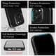 thumbnail image 5 of Funda de piel magnética compatible con iPhone 16 Pro Max, 5 of 9