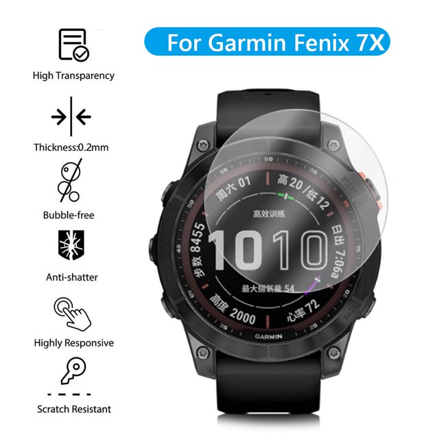 Ver Protector De Pantalla Hd 2 protectores de película de vidrio templado para Garmin Fenix 7X Elite Edition