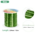 thumbnail image 3 of Uxcell 0.2mm Alambre para Joyería 32 Gauge 328ft Alambre de Cobre para Beadwork Fabricación de Joyería Plantación Tejido DIY 100m Verde, 3 of 7