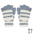 thumbnail image 1 of Guantes de invierno sin dedos, mitones convertibles, forro polar térmico, forro aislante, resistente al viento, cálido para hombres y mujeres, negro, 1 of 6