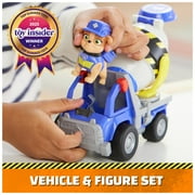 Rubble & Crew, Cement Mixer Truck with Mix Action Figure, Toys for Kids Ages 3+