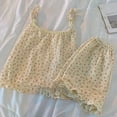 thumbnail image 2 of Ropa de dormir con estampado de cereza para mujer, conjuntos de pantalones cortos, Pijama coreano, ropa de dormir dulce, ropa interior de camisola, conjuntos de dos piezas para ropa de noche, nuevo, 2 of 4