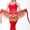 Red, variant on YVNAURA Gold Coin Tassel Fringe Belly Dance Hip Scarf for Women Chiffon Wrap Skirt Belt 128 Shiny Jingling Coins Adjustable One Size for Belly Dance Zumba Yoga Class Stage, Yellow,One Size