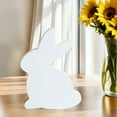 thumbnail image 4 of kowaku Easter Bunny Decorations Bunny Table Decor Party Rabbit Figurine Rabbit Sculpture for Indoor Housewarming Cabinet Office Desk White, 4 of 8