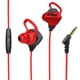 thumbnail image 5 of Auricures para juegos con cable de 3,5 mm, auricures para juegos con graves estéreo con canceción de ruido y controles de - Rojo, 5 of 6