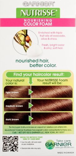 Garnier Nutrisse Nourishing Color Foam, Medium Golden Brown