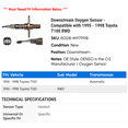 thumbnail image 2 of Downstream Oxygen Sensor - Compatible with 1995 - 1998 Toyota T100 RWD 1996 1997, 2 of 2