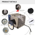 thumbnail image 5 of Dog Bike Trailer, Breathable Mesh Dog Cart Folding Pet Carrier Wagon with 20 Inch Wheels, Bicycle Carrier, 5 of 6