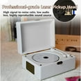 thumbnail image 4 of Graflsoa Lecteur CD Bluetooth Vintage avec Prise en Charge USB, Lecteur de Disques Rétro, Cadeau Idéal pour Couples, Options Blanc/brun, Haut-Parleur 2.0 Canaux, Télécommande Incluse, 4 of 6