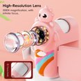 thumbnail image 4 of relayinert Microscope Portatif en ABS pour Enfants avec Écran LED Intégré Mini Microscope pour Enfants et Adultes violet, 4 of 6