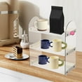 thumbnail image 6 of CoudarTitie Coffee Mug Holder Countertop Organizer Multifunctional Cup Display Shelf Kitchen Beige, 6 of 9