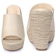 thumbnail image 3 of Espadrille Wedge Heel Platform Slide Sandal for Women Beige US 8.5/UK 6.5/EU 39, 3 of 6