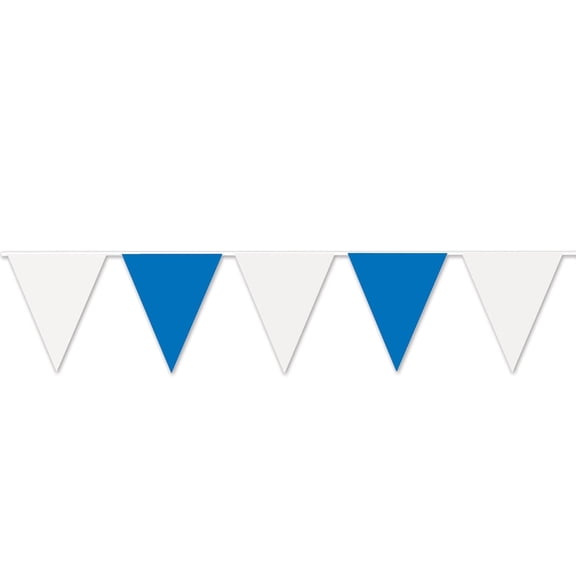 12 Pack Bulk Oktoberfest Blue/White Pennant Banner
