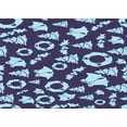 thumbnail image 1 of Ahgly Company Machine Washable Indoor Rectangle Transitional Denim Blue Area Rugs, 8' x 12', 1 of 7