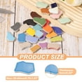 thumbnail image 2 of Uxcell 500g/1.1LB Irregular Ceramics Mosaic Tiles, 0.79"-1.57" Mosaic Stained Tile Broken Porcelain Pieces Stones Bulk for DIY Craft Making Vases Home Decoration, Blue, 2 of 6