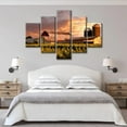 thumbnail image 3 of TISHIRON 5PCS Framed Farm Theme Canvas Wall Art Set,50"x24" Barn Farm at Sunset Wall Canvas Art Decor, 3 of 7