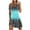 Blue 1, variant on YANHAIGONG Cold Shoulder Dresses for Women Plus Size,Plus Size Beach Dresses for Women Casual Summer Sleeveless Floral Printed Tank Dress, Hollow Out V-Neck Loose Beach Short Mini Sundress