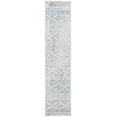 thumbnail image 4 of SAFAVIEH Tulum Collection 2' x 15' Ivory/Turquoise TUL272E Moroccan Boho Tribal Non-Shedding Entryway Foyer Living Room Kitchen Runner Rug, 4 of 15