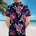 thumbnail image 6 of High Quality Hawaiian Shirts for Men Short Sleeve Aloha Beach Shirt Floral Summer Casual Button Down Shirts Blouses KZ9D5B, 6 of 7