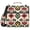 Colorful Aztec pattern, variant on 3 Ring Zipper Binder with Shoulder Strap Waterproof Trapper Keeper 2 Inch D-Ring 500 Sheets Capacity Mysterious Butterflies and Moon