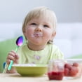 thumbnail image 4 of Less Than 5 Tableware 304 Stainless Scissors Baby Fruit Mud Accessory Baby Complementary Food Dredging Scraper Pork Snack Artifact Colorful Scraping Spoon, 4 of 4