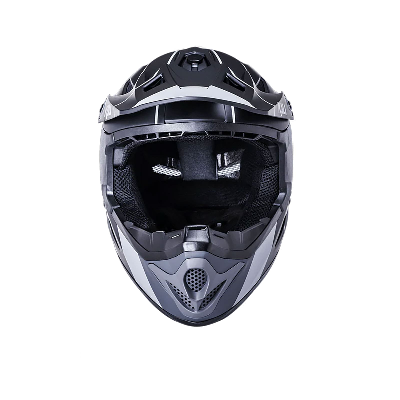 Kali Protectives Zoka Stripe Full-Face Helmet - Matte Black/Gray Large