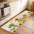 thumbnail image 3 of Yellow Sunflowers Kitchen Runner Rug 2x6 Washable Runners for Hallway Non Slip Floral Bees Elegant Pastoral Botanical Large Area Rug Indoor Floor Carpet for Bathroom Laundry Entryway Bedroom, 3 of 8