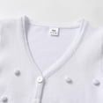 thumbnail image 7 of KEXE School Sweater For Girls Cardigans For Girls Girls' Cardigan With Button Loose Long Sleeve Shrug Sweaters Cropped Uniforms Kids Knit Sweater Outerwear White 3-4 Years, 7 of 7