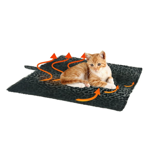 Waloo Self-Heating Thermal Pet Mat: Indoor Safe and Cozy Spot for Your Cat or Dog Friend (22x18.5 inches)