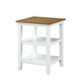 thumbnail image 3 of Convenience Concepts Tribeca End Table in White and Driftwood Brown Wood Finish, 3 of 5
