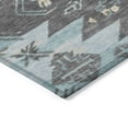 thumbnail image 3 of Addison Rugs Chantille Indoor/Outdoor Transitional Tribal Teal Machine Washable Rectangle Rug, 9' x 12', 3 of 8