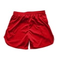 thumbnail image 3 of Men's Mesh Shorts Baggy Comfort Cotton Gym Shorts Quick-Dry Workout Training Shorts with Drawstring Red L, 3 of 3