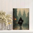 thumbnail image 2 of Misty Headless Horseman Halloween Canvas Print, Gothic Legend Eerie Autumn Seasonal Home Bedroom Wall Decor Art, 2 of 8