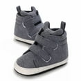 thumbnail image 6 of Otqutp Party Toddler Girls Footwear Toddler Baby Boys Girls High Tops Ankle Sneakers Soft Anti Slip Sole PU Leather Prewalker Crib Shoes, 6 of 6